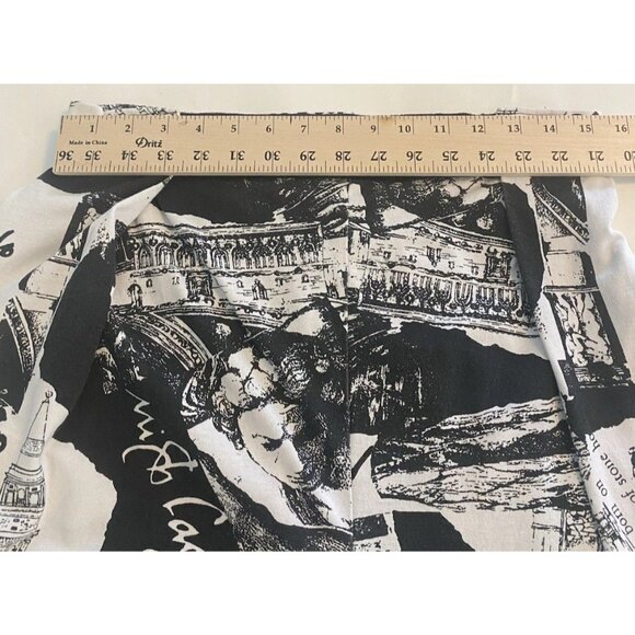 Vtg Sam Beach Michelangelo Hammer Baggy Pants Adjustable One Size Black White - Picture 4 of 16